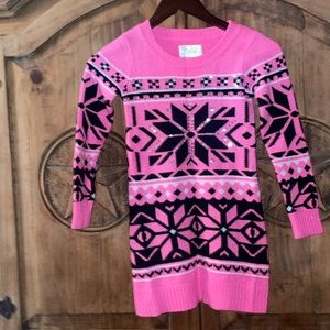 Justice Christmas sweater dress size 8 girls